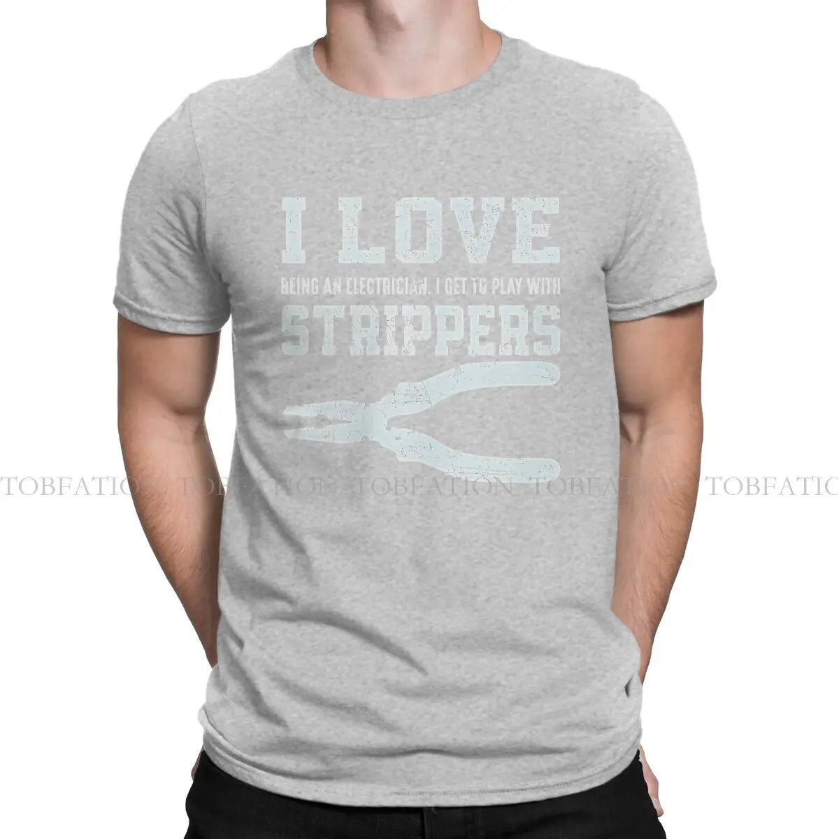 Engineer Electrical Electrician Original TShirts I Love Personalize Men's T Shirt Hipster 6XL