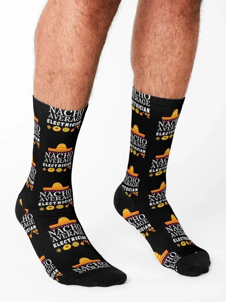 nacho average electrician Socks christmas gift new in's tennis Socks Men Women's