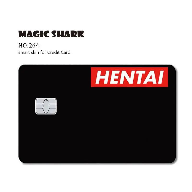 New Funny Words Anime PVC Young Creidt Card Debit Card Sticker Film Case Front Tape for Small Big Chip No Chip