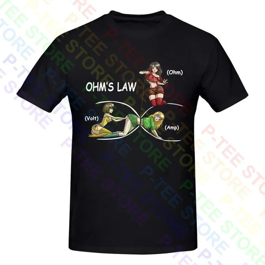 Ohm'S Law Electricity Ohm Volt Amp Electrician Nerd Shirt T-shirt Tee Soft Novelty